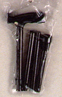 מקל הליכה מתקפל טלסקופי בתוך נרתיק